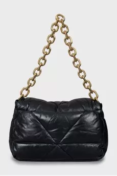 Quilted bag with embossed logo