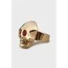 Skull Ring with Rhinestones