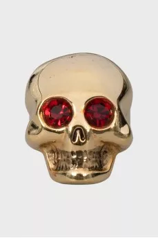 Skull Ring with Rhinestones
