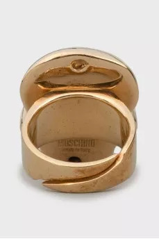 Skull Ring with Rhinestones