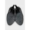 Silver embossed shoes