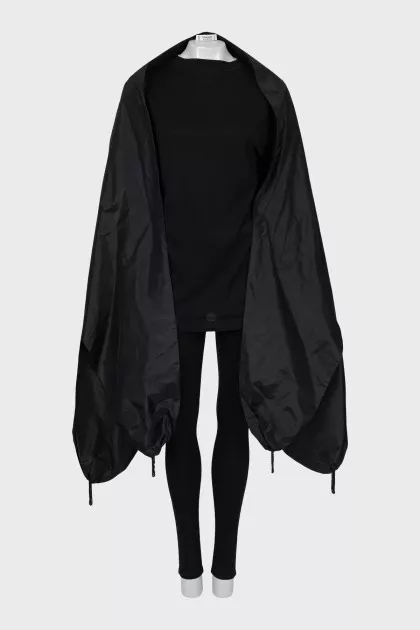 Vintage Cape with Beaded Fringe