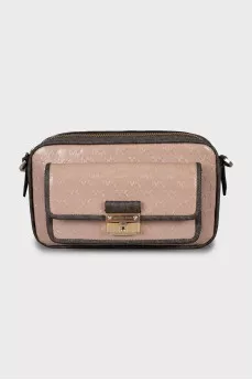 Rectangular bag with signature print