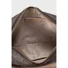 Rectangular bag with signature print