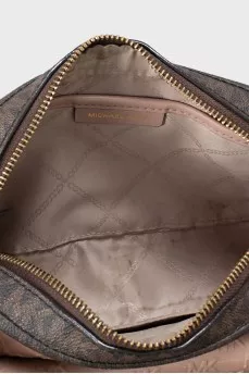 Rectangular bag with signature print