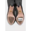 Grey high heel boots