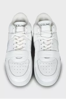 White leather sneakers