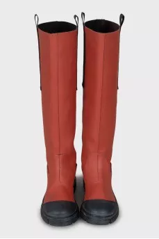 Two-tone rubber boots