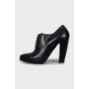 Black lace up ankle boots
