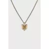 Gilded trident pendant
