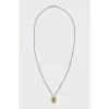 Gilded trident pendant