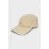 Beige cap with embroidered logo