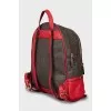 Backpack with branded print