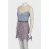 Mini dress with mesh inserts