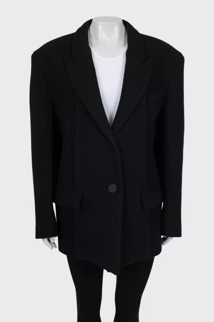 Oversized cropped coat