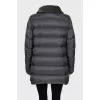 Quilted A-line down jacket