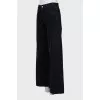 Palazzo jeans with raised seams