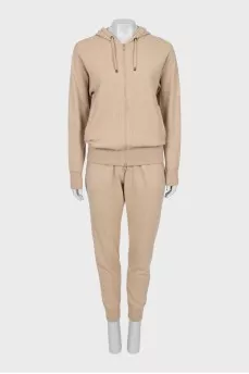 Cashmere suit with trousers