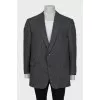 Men's wool jacket with a small print