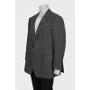 Men's wool jacket with a small print