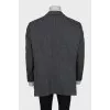 Men's wool jacket with a small print