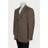 Men's wool jacket with print