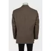Men's wool jacket with print