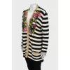 Striped Floral Cardigan