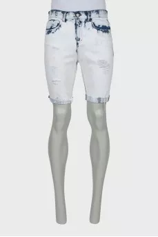 Men's Denim Shorts Combination Color