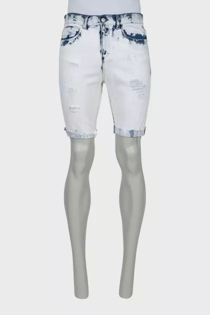 Men's Denim Shorts Combination Color