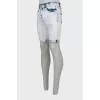 Men's Denim Shorts Combination Color