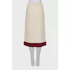 Midi skirt with elastic band