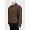 Men's denim jacket brown