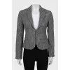 Gray jacket with patch pockets