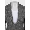 Gray jacket with patch pockets