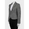 Gray jacket with patch pockets