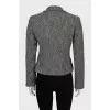 Gray jacket with patch pockets