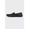 Men's loafers with silver buckle