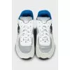 Combination sneakers with embossed logo