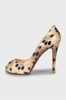 Snakeskin High Heels