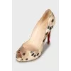Snakeskin High Heels