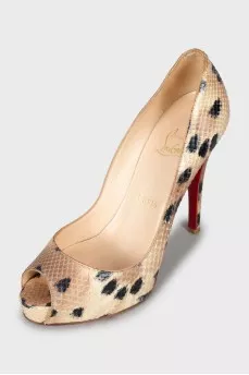 Snakeskin High Heels