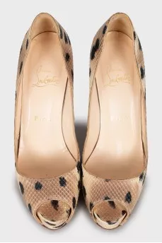 Snakeskin High Heels