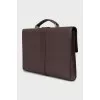 Men's brown leather briefcase