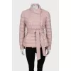Quilted faux leather jacket