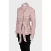 Quilted faux leather jacket