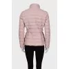 Quilted faux leather jacket
