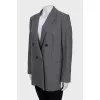 Double-breasted jacket made of wool and cashmere