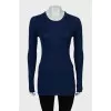 Merino wool ribbed jumper