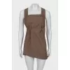 Brown buttoned sarafan